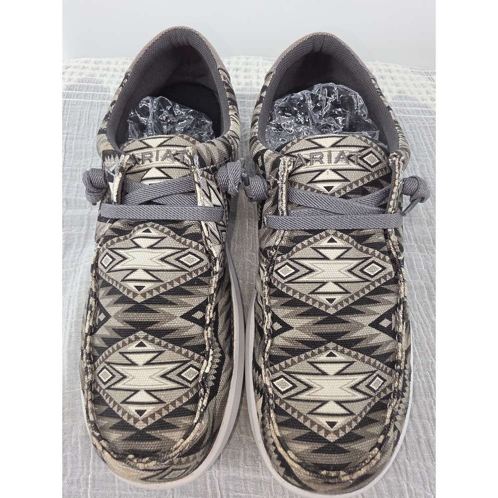 Ariat Hilo Mens Grey Southwestern Geometric Print Loafers 10050946 US 9D